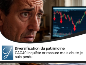 Le CAC40 me fait peur, l&rsquo;or me rassure mais baisse, je suis perdu…