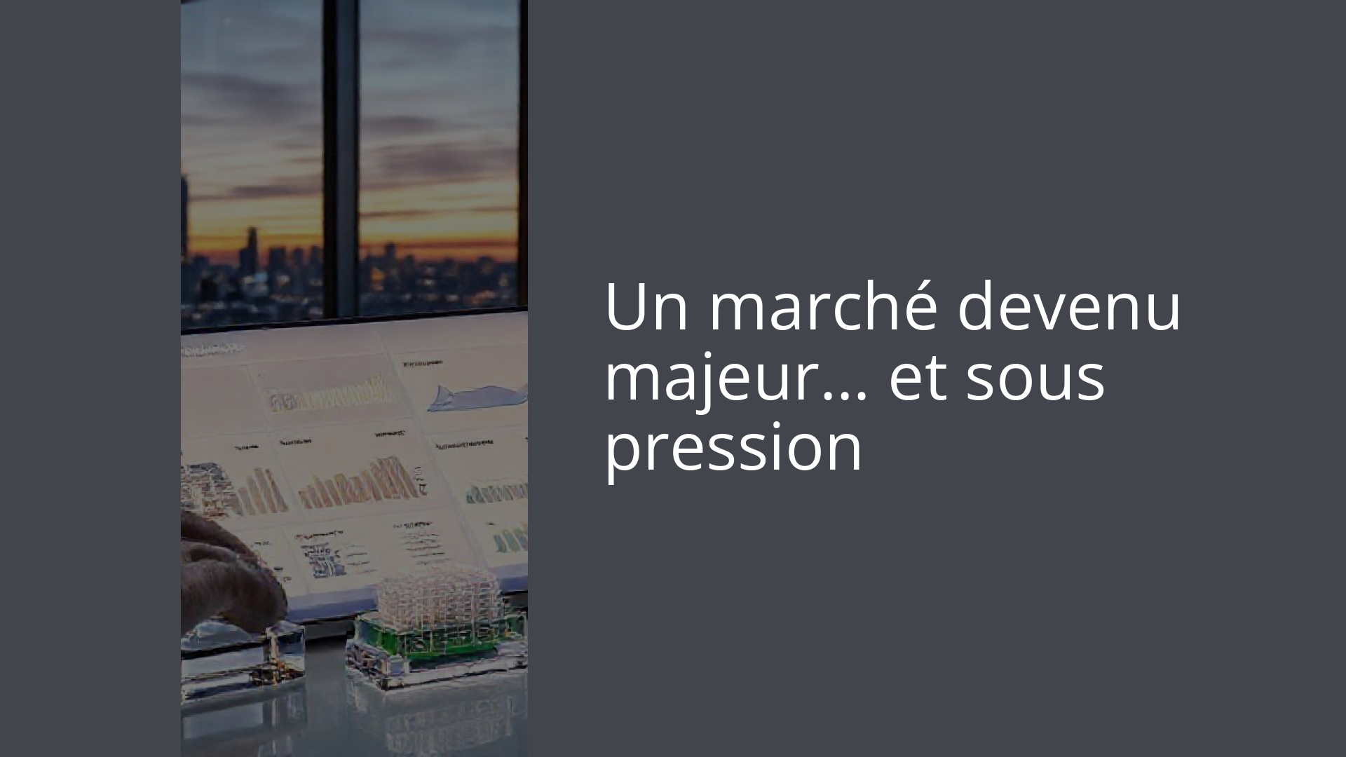 Un marché devenu majeur… et sous pression