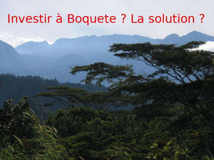 Investir dans la ville de Boquete