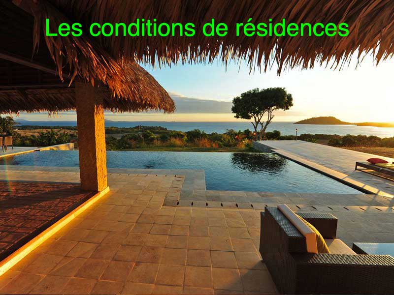 conditions de résidences à Madagascar