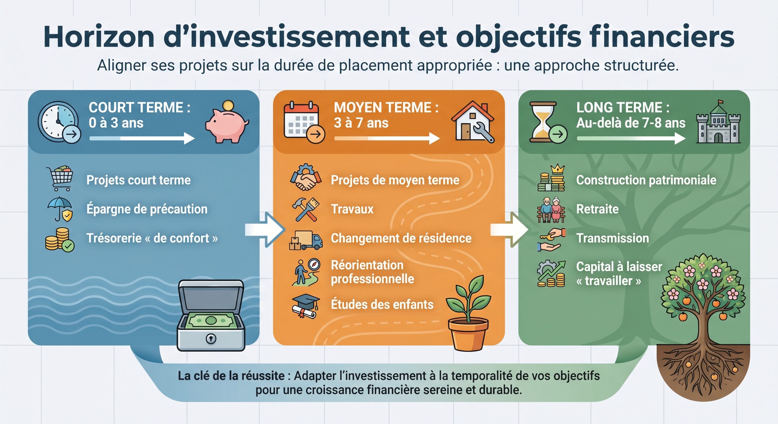Horizon d'investissement et objectifs financiers