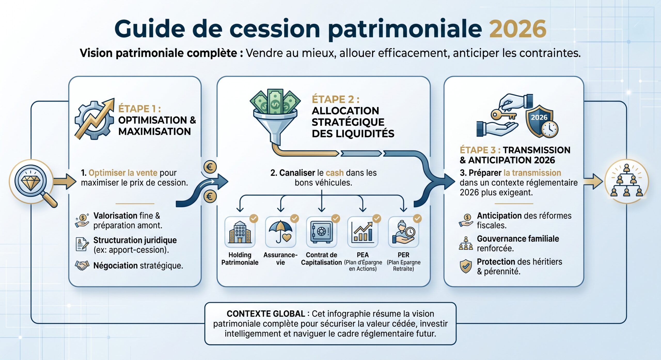 Guide de cession patrimoniale 2026