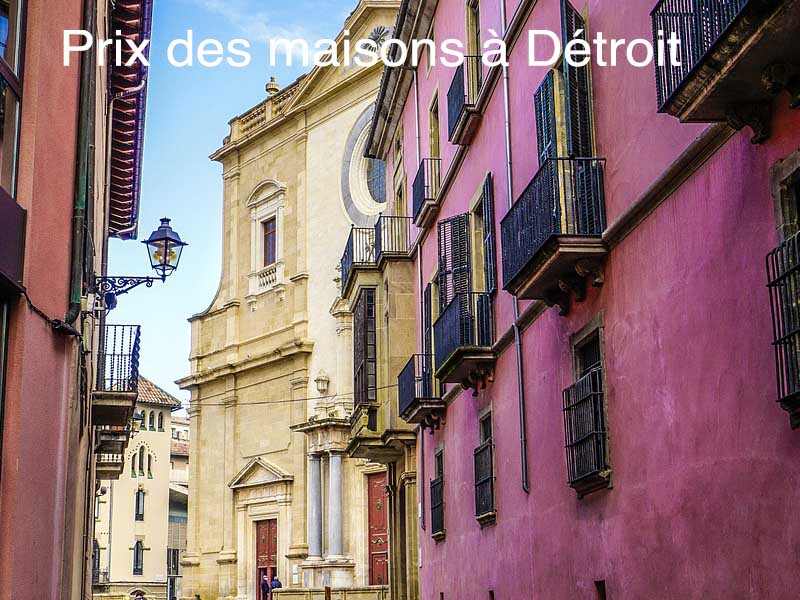 les prix des maisons à Détroit