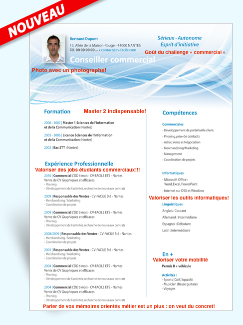 meilleur cv stage gestion de patrimoine