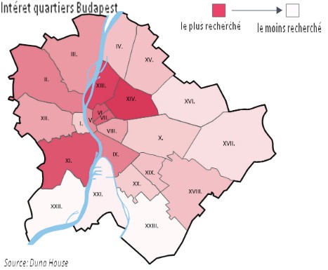 meilleurs quartiers appartement budapest