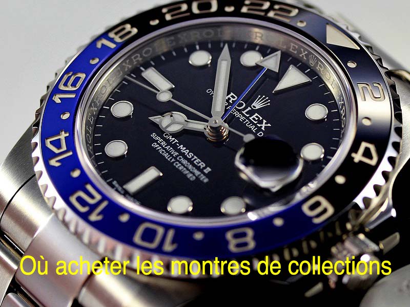 où acheter les montres de collections
