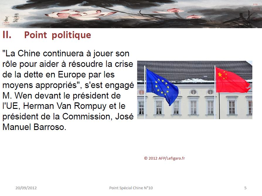 Point politique en Chine