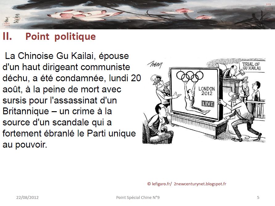 Point spécial Chine Page 5 Point politique en Chine