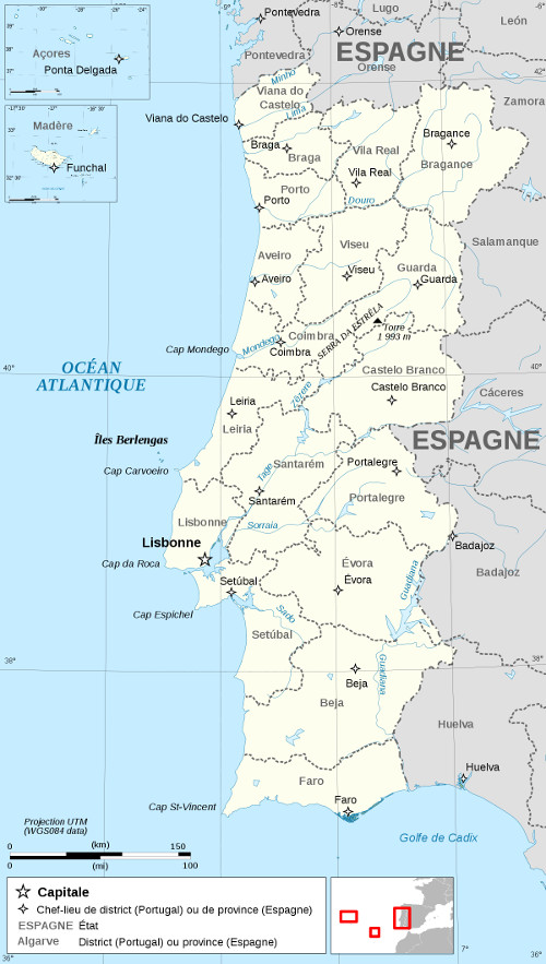 Carte Portugal
