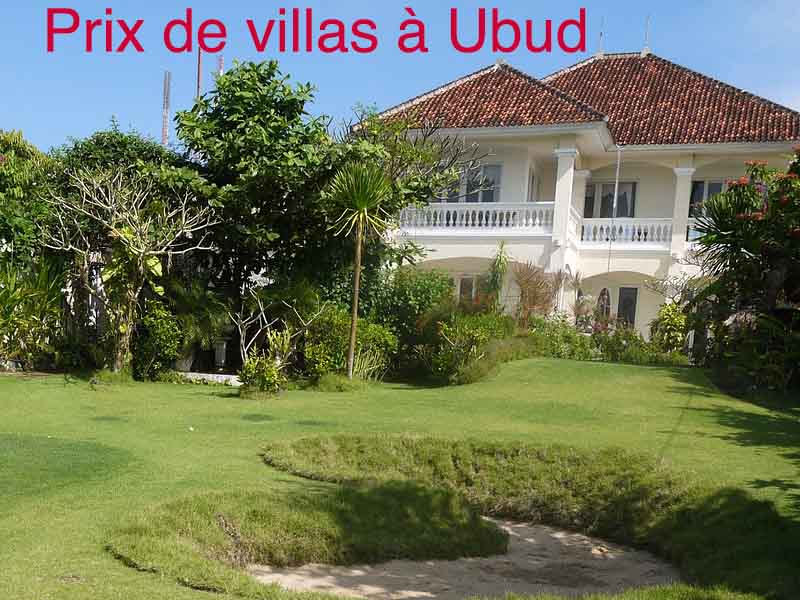 prix villas ubud bali