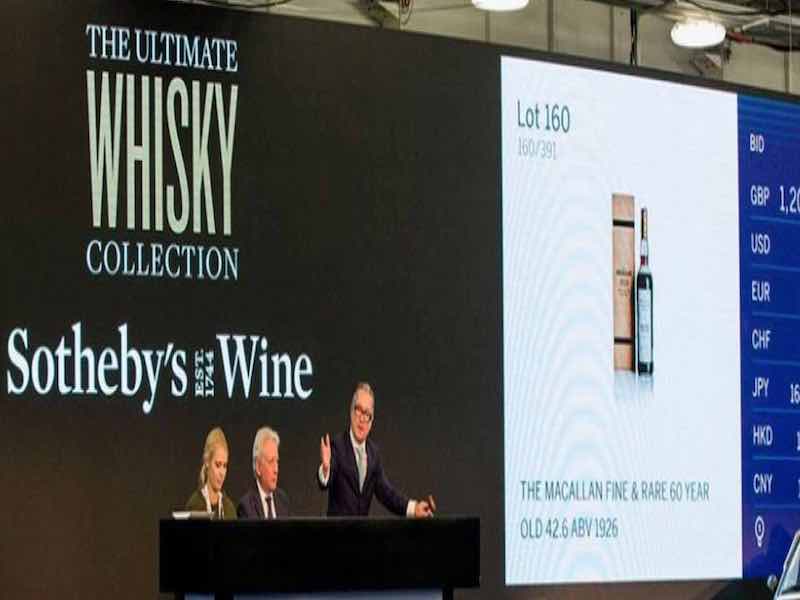 record prix enchères whisky macallan
