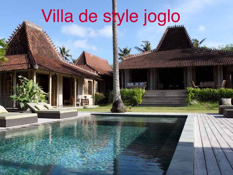 villa de style joglo