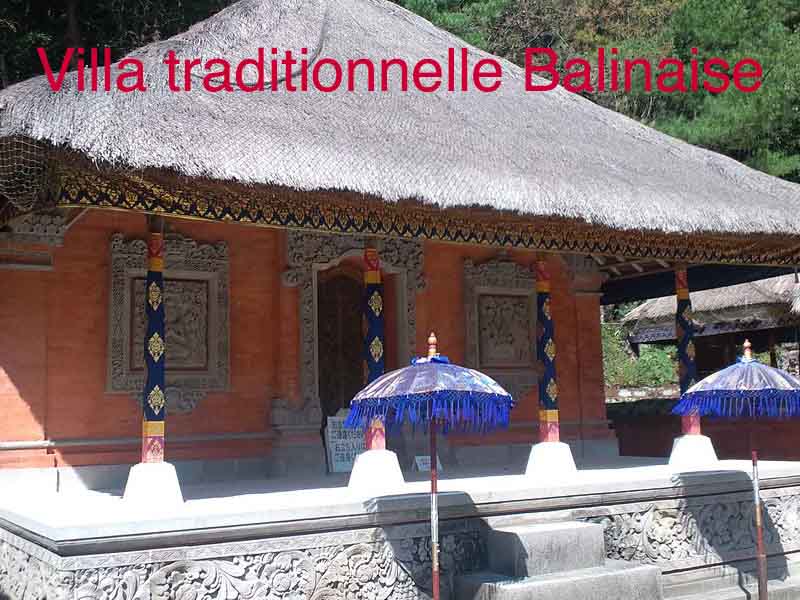 villa traditionnelle balinaise