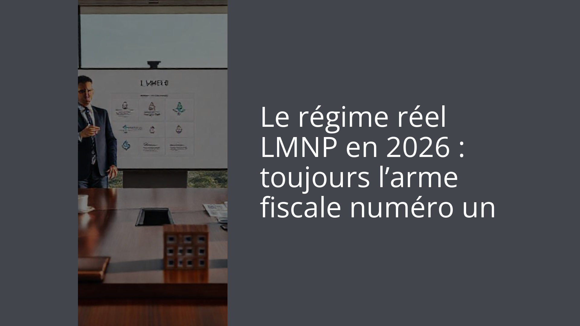 Le régime réel LMNP en 2026 : toujours l’arme fiscale numéro un