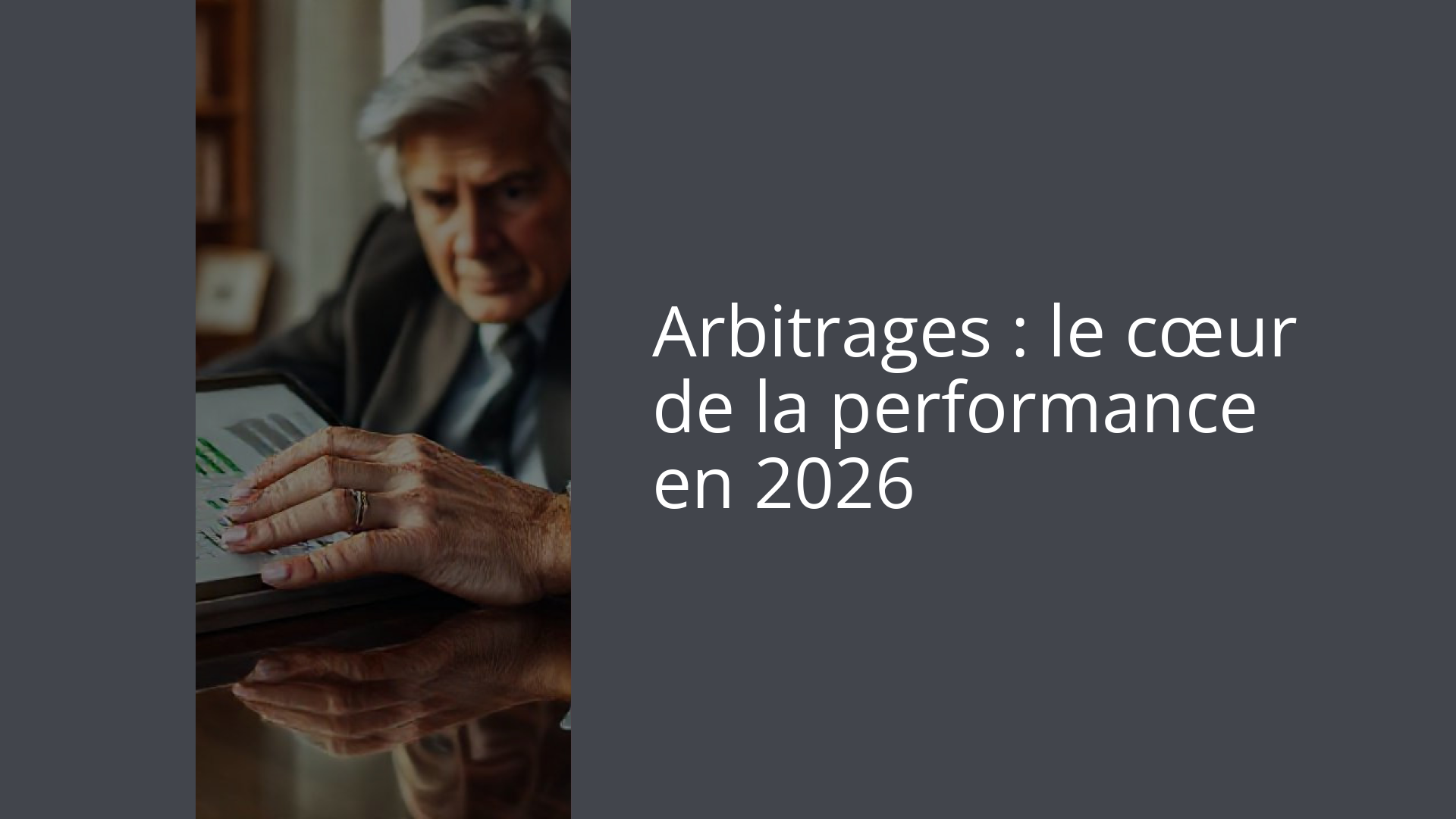 Arbitrages : le cœur de la performance en 2026