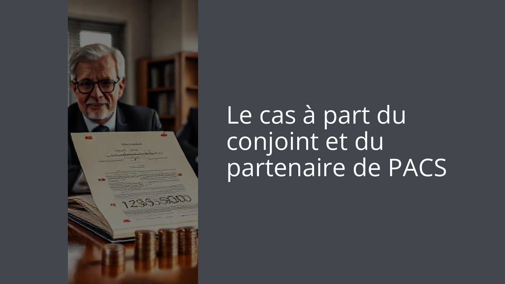 Le cas à part du conjoint et du partenaire de PACS