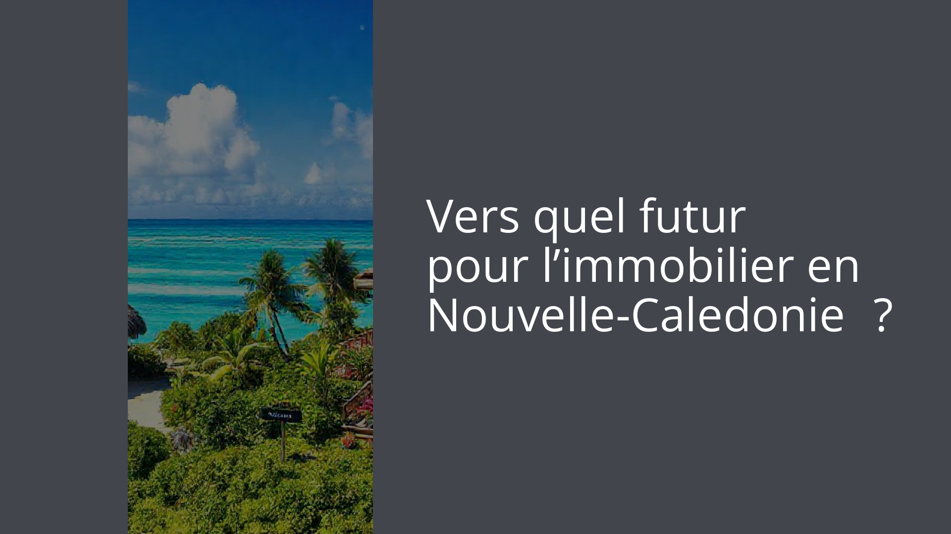 Vers quel futur pour l’immobilier en Nouvelle-Caledonie ?