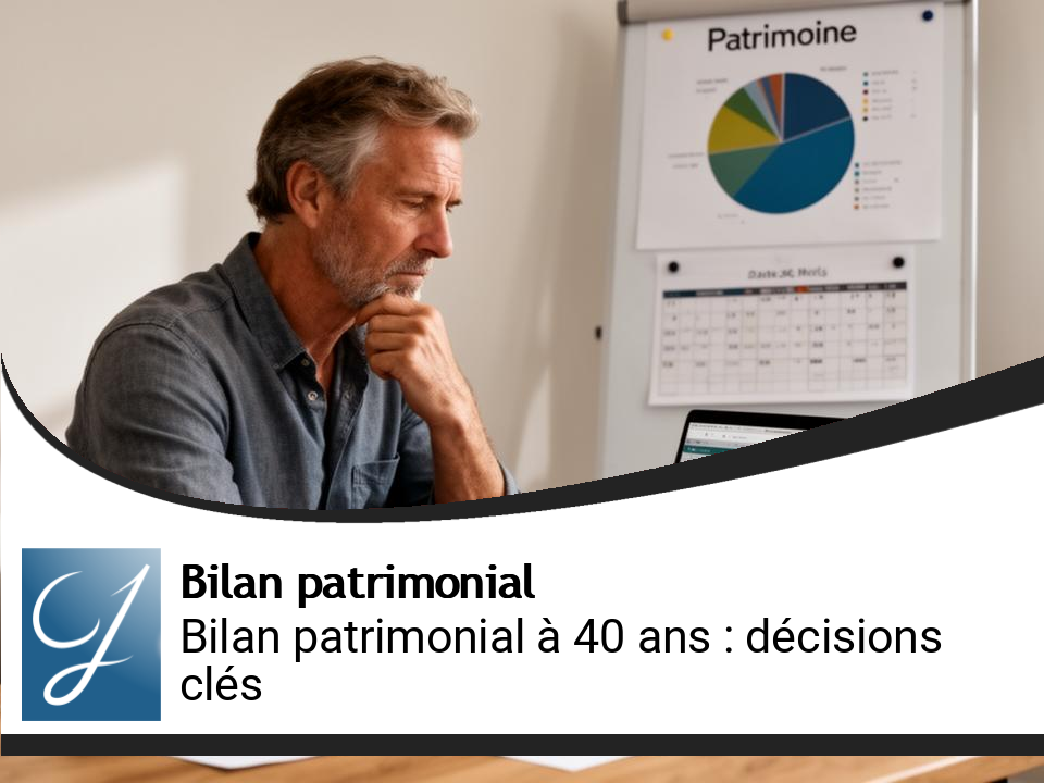 Bilan patrimonial à 40 ans : transformer un cap de vie en plan stratégique