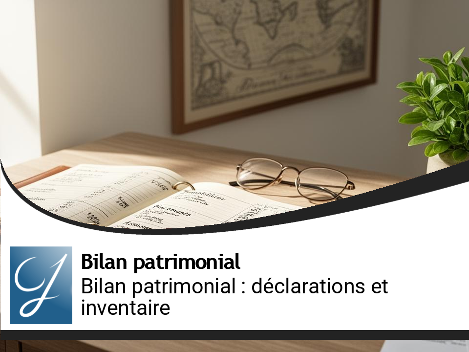 Bilan patrimonial : tout ce que vous devez déclarer et inventorier