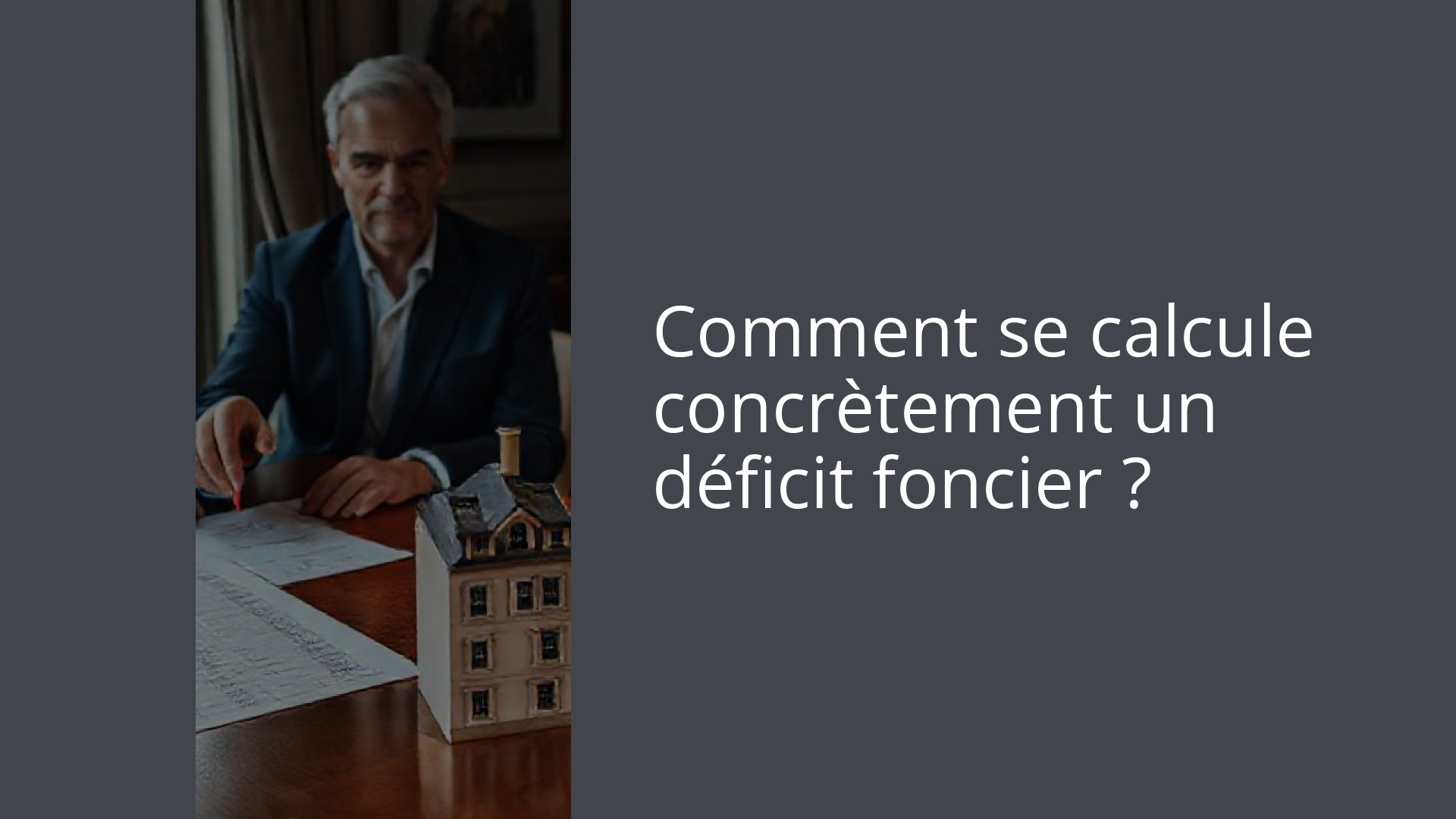 Comment se calcule concrètement un déficit foncier ?