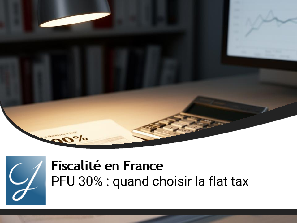Flat tax (PFU) 30% : quand choisir le prélèvement forfaitaire unique