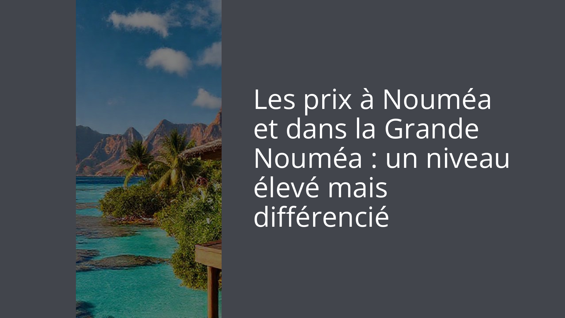 Les prix à Nouméa et dans la Grande Nouméa : un niveau élevé mais différencié