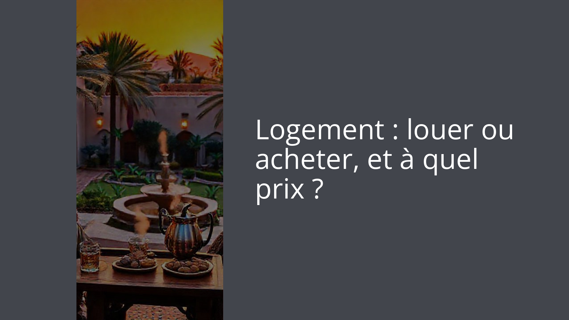 Logement : louer ou acheter, et à quel prix ?