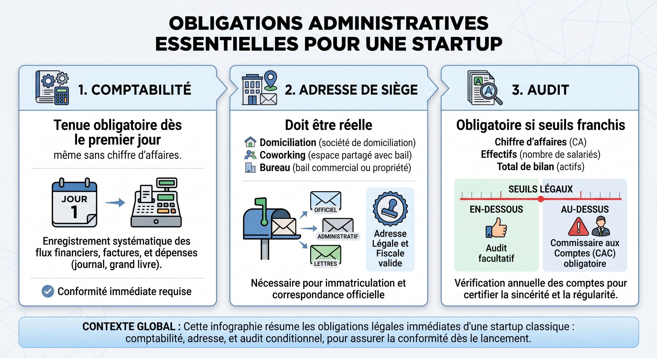 Obligations administratives essentielles pour une startup