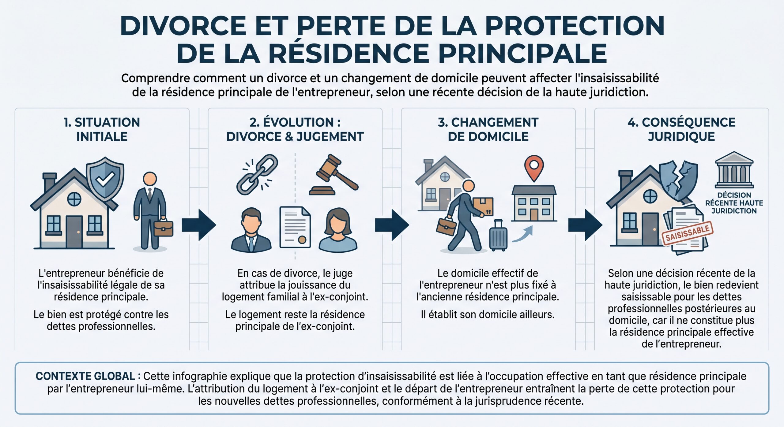 Divorce et perte de la protection de la résidence principale