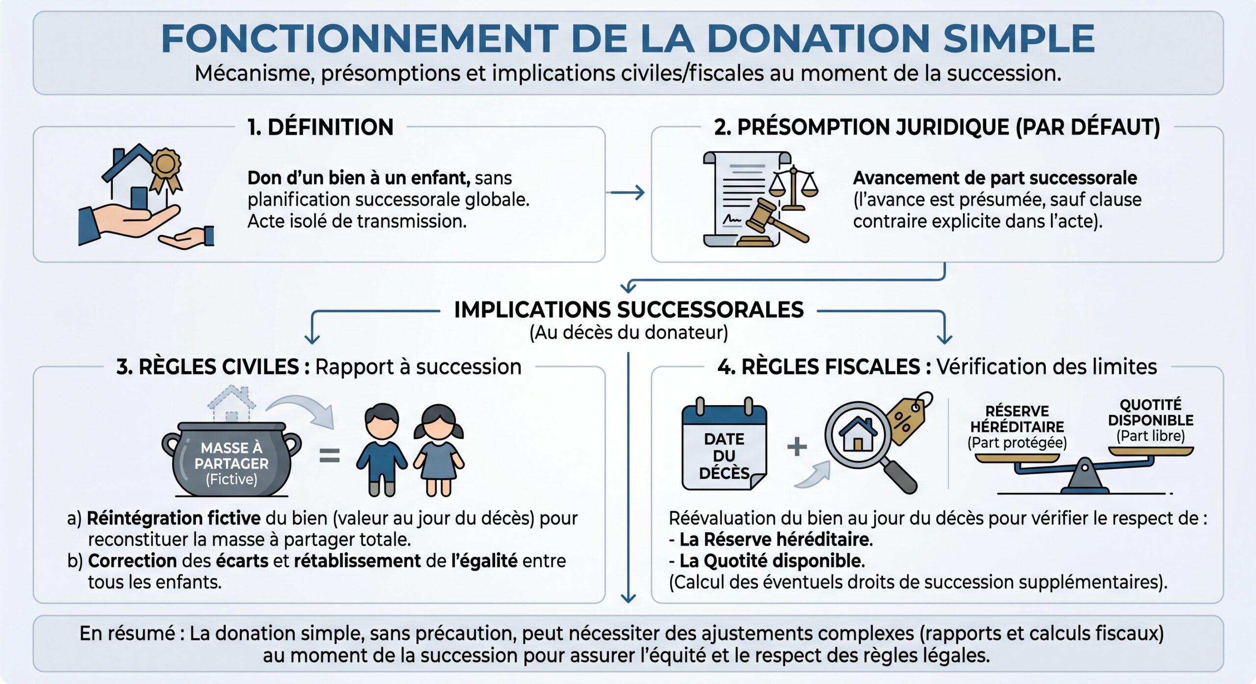 Fonctionnement de la donation simple