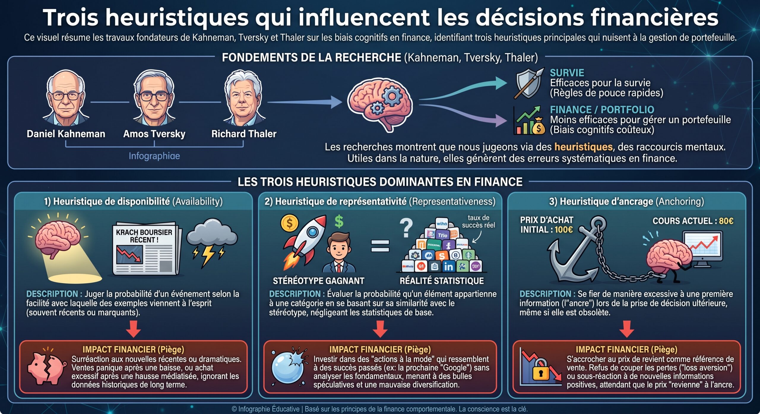 Trois heuristiques qui influencent les décisions financières