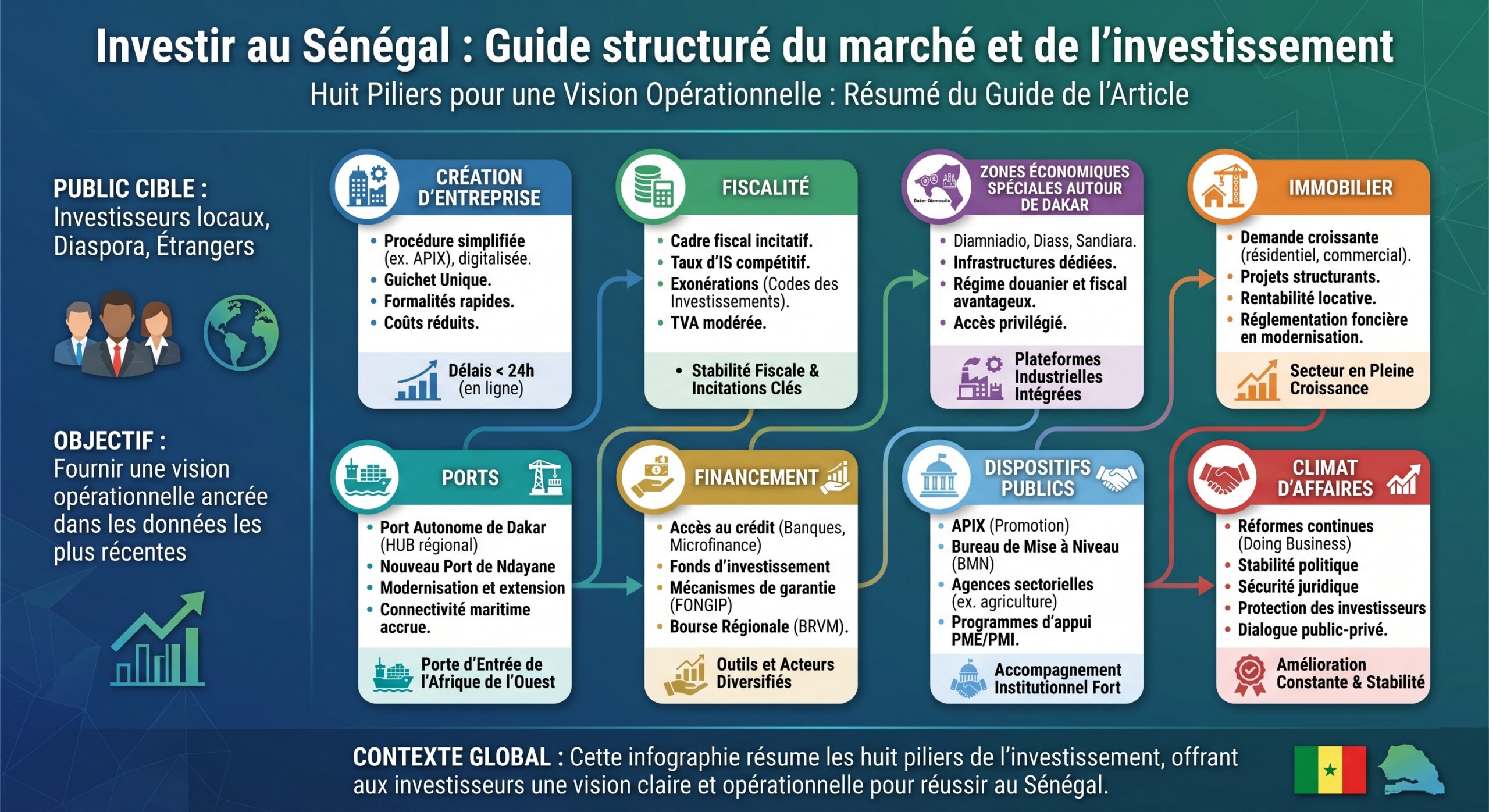 Investir au Sénégal : Guide structuré du marché et de l’investissement