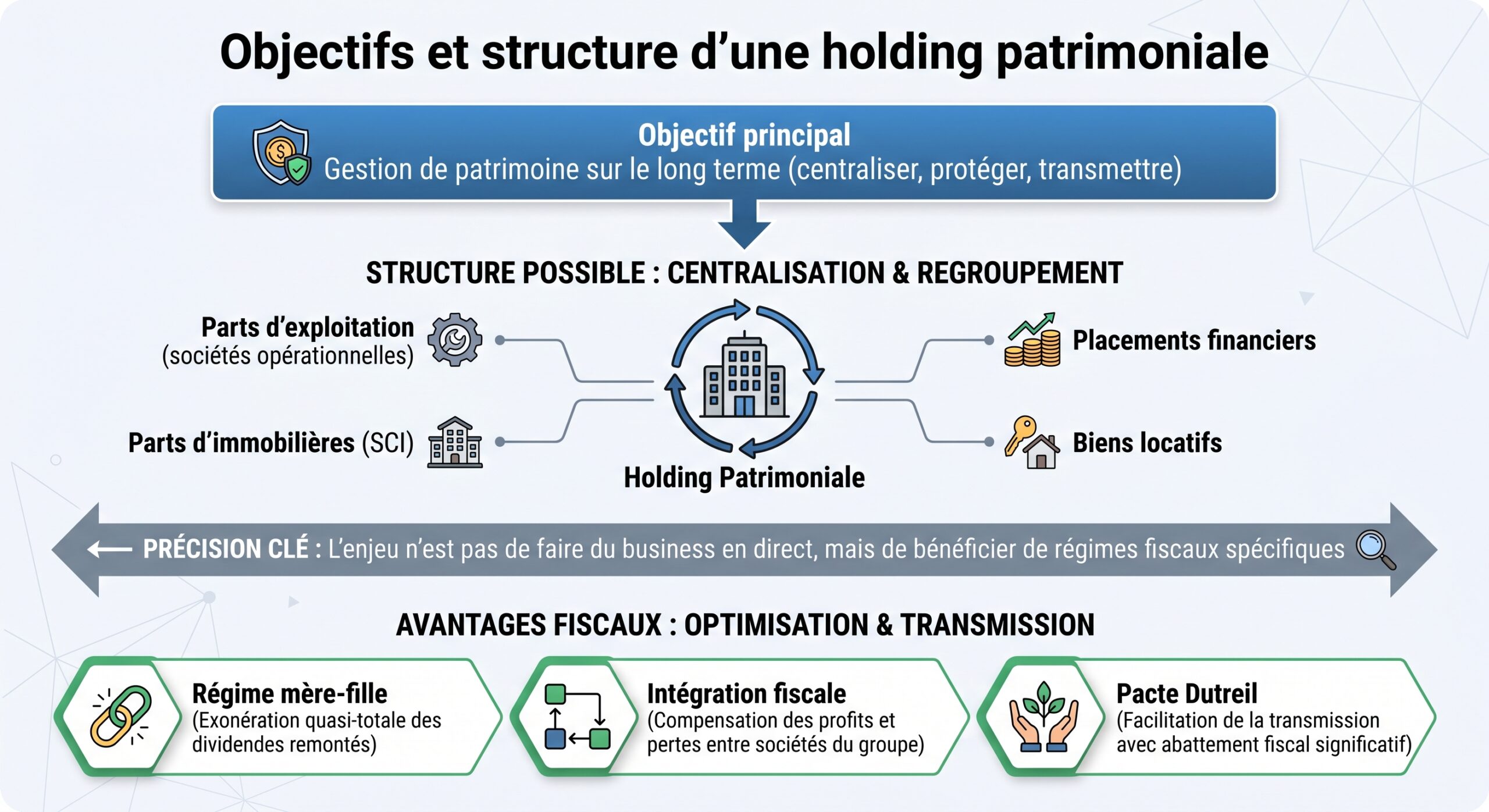 Objectifs et structure d’une holding patrimoniale