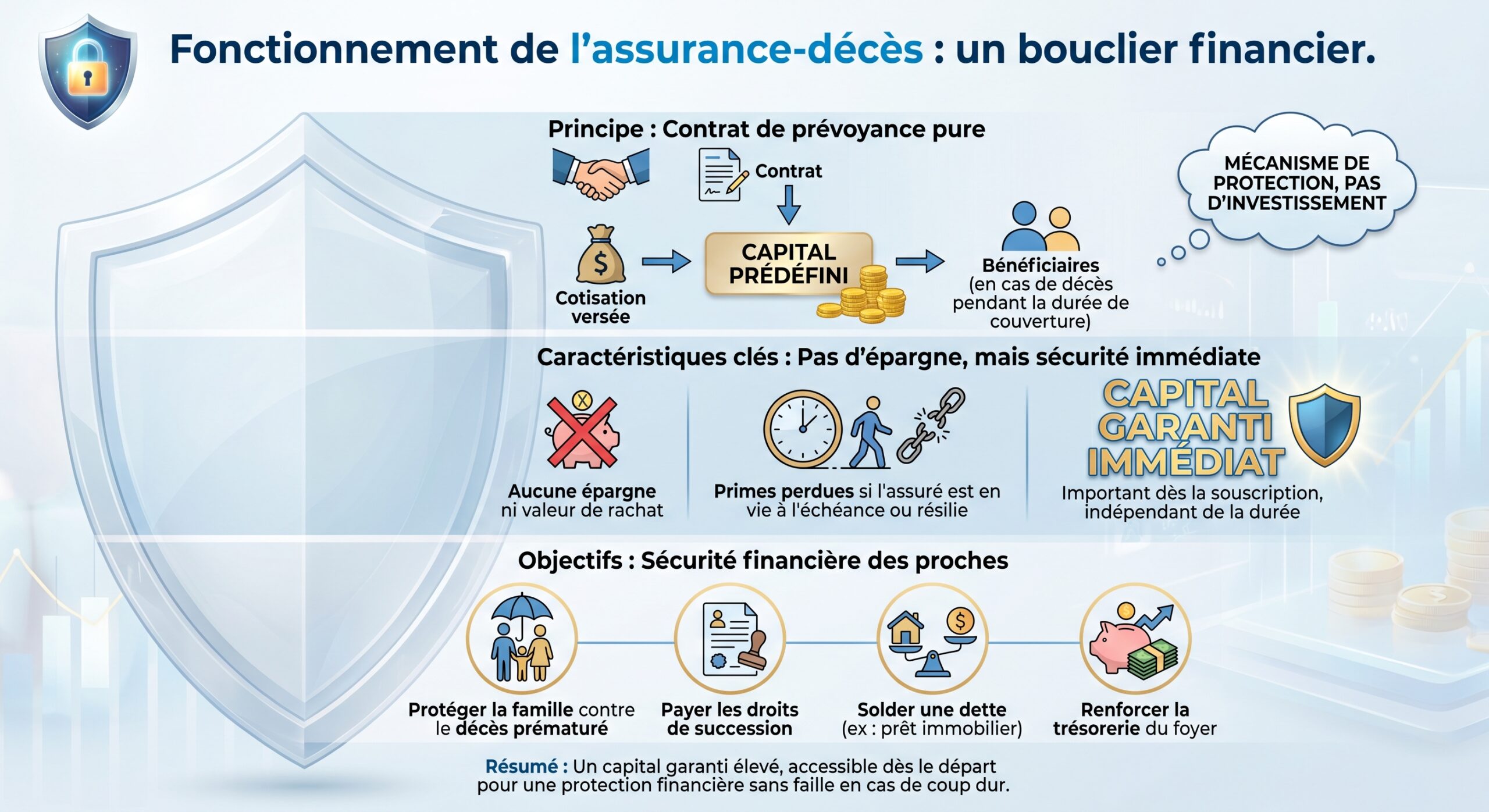 Fonctionnement de l'assurance-décès : un bouclier financier