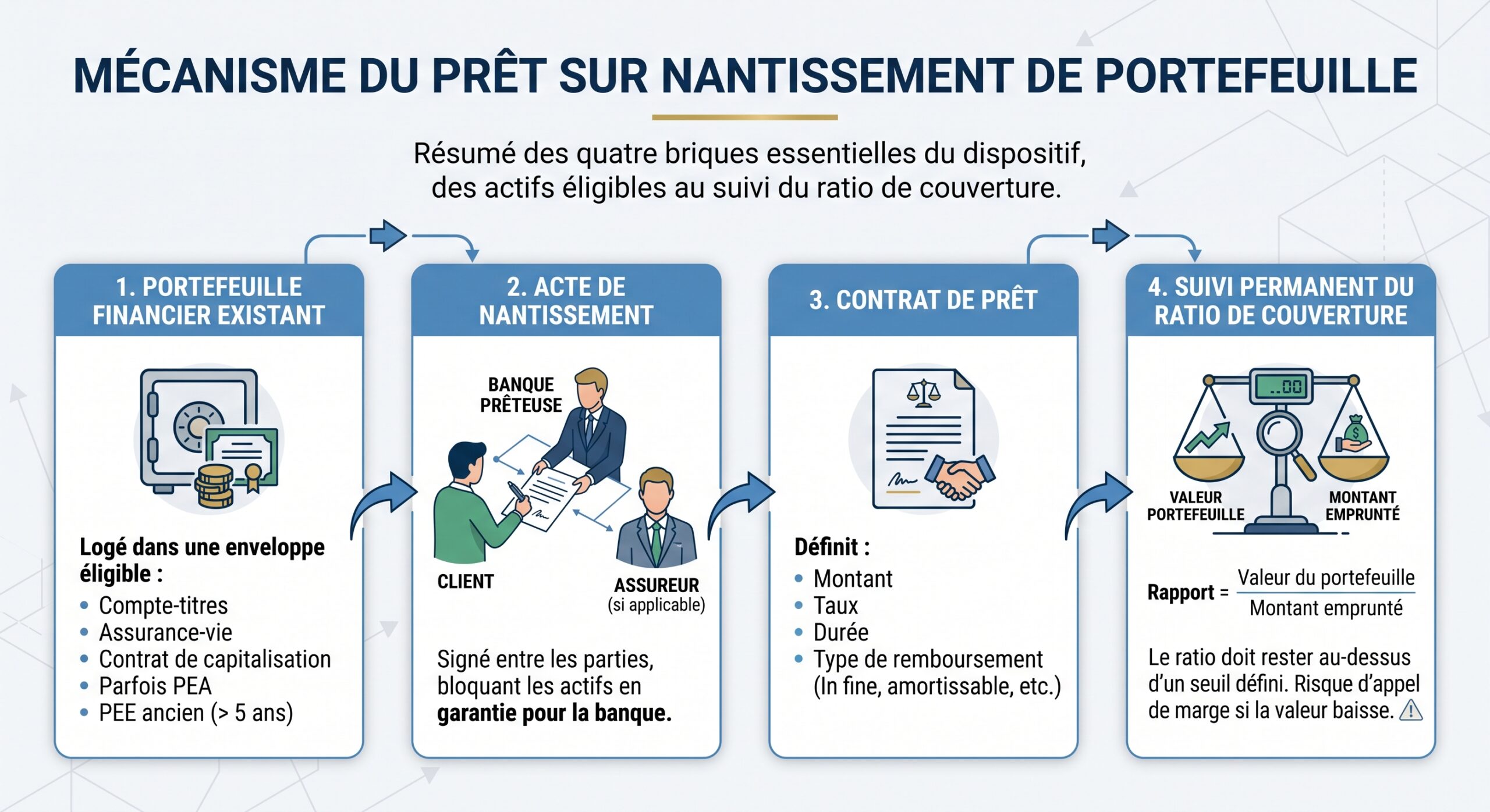 Mécanisme du prêt sur nantissement de portefeuille