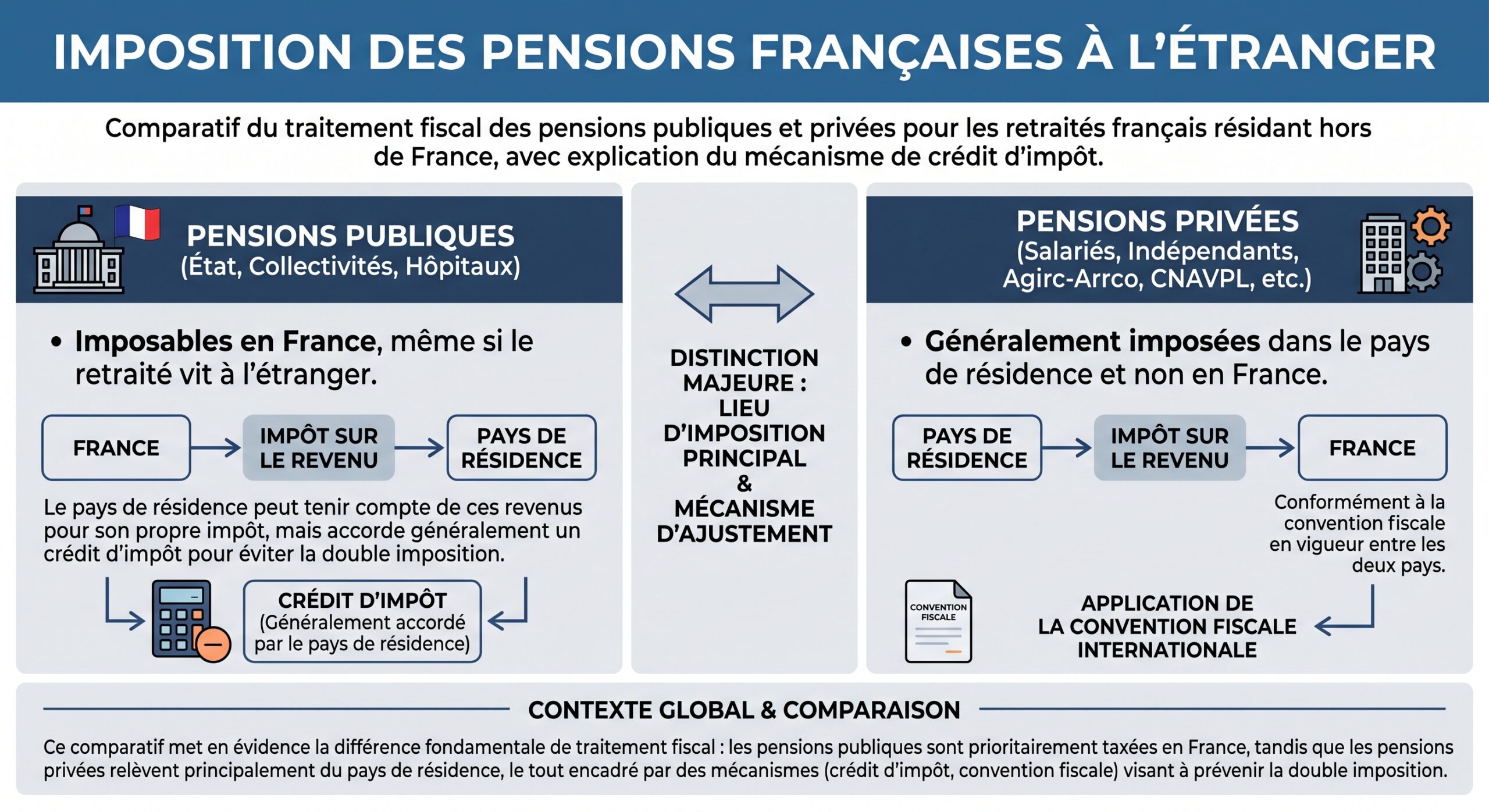 Imposition des pensions françaises à l'étranger