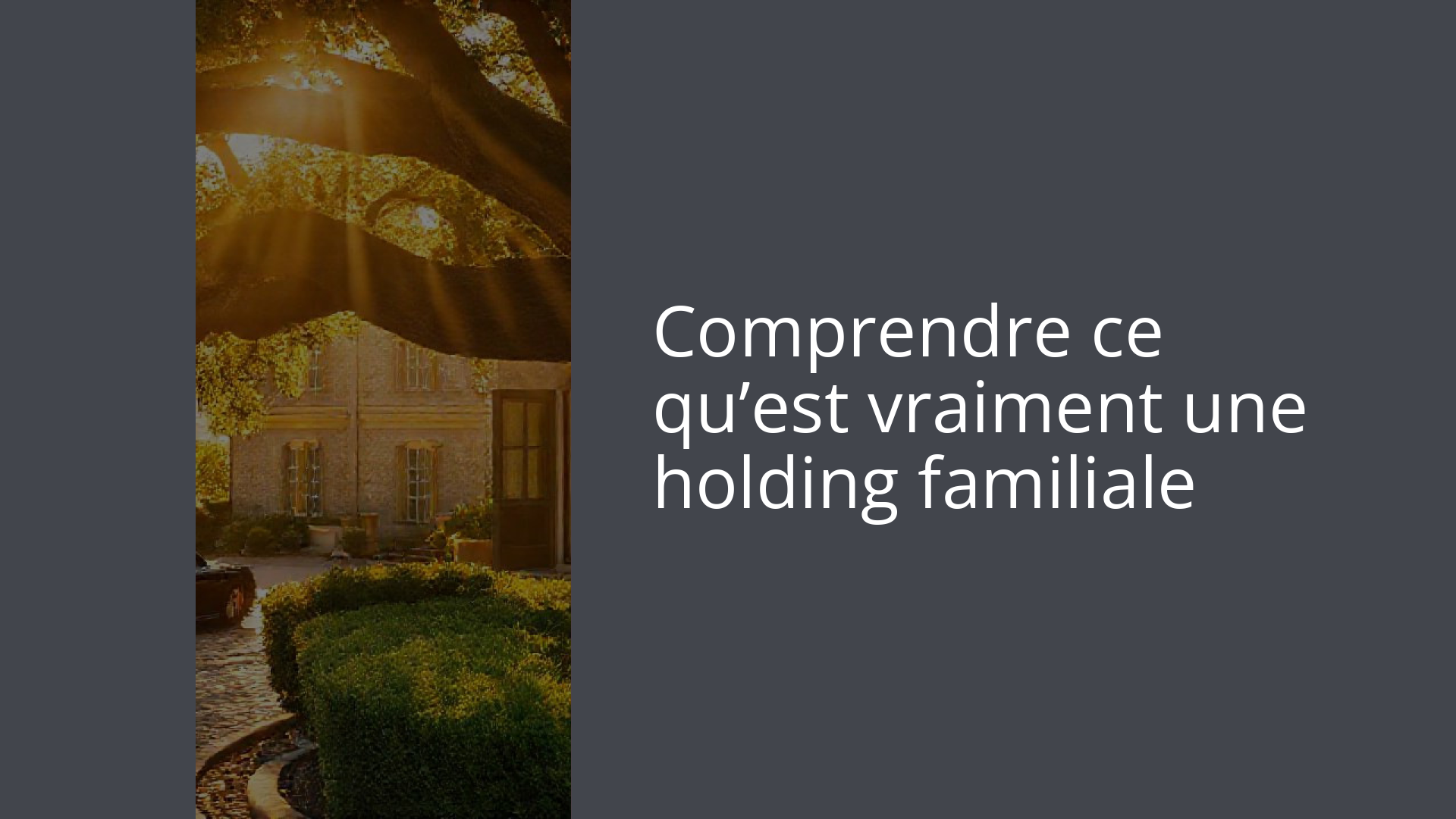 Comprendre ce qu’est vraiment une holding familiale