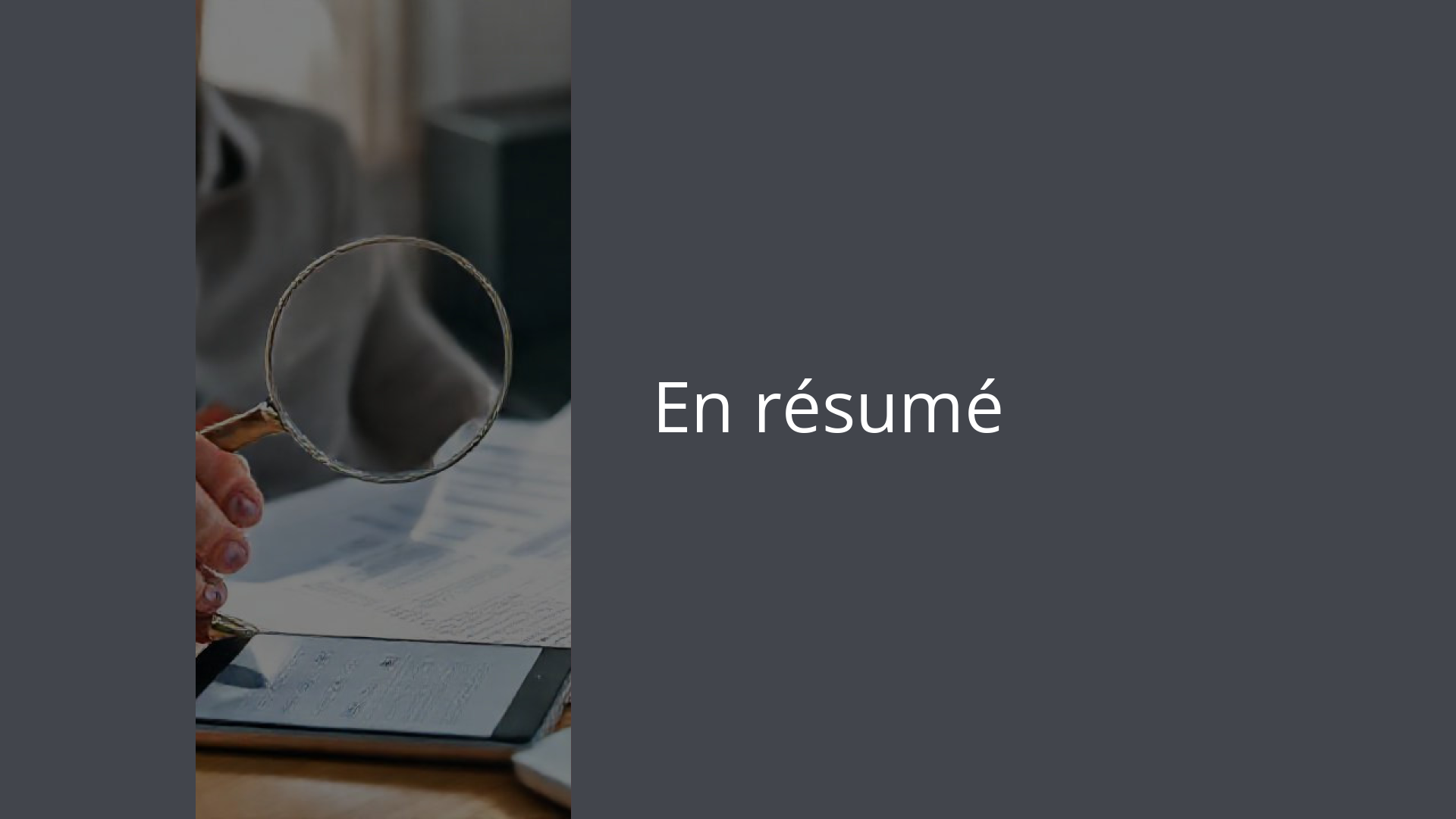 En résumé