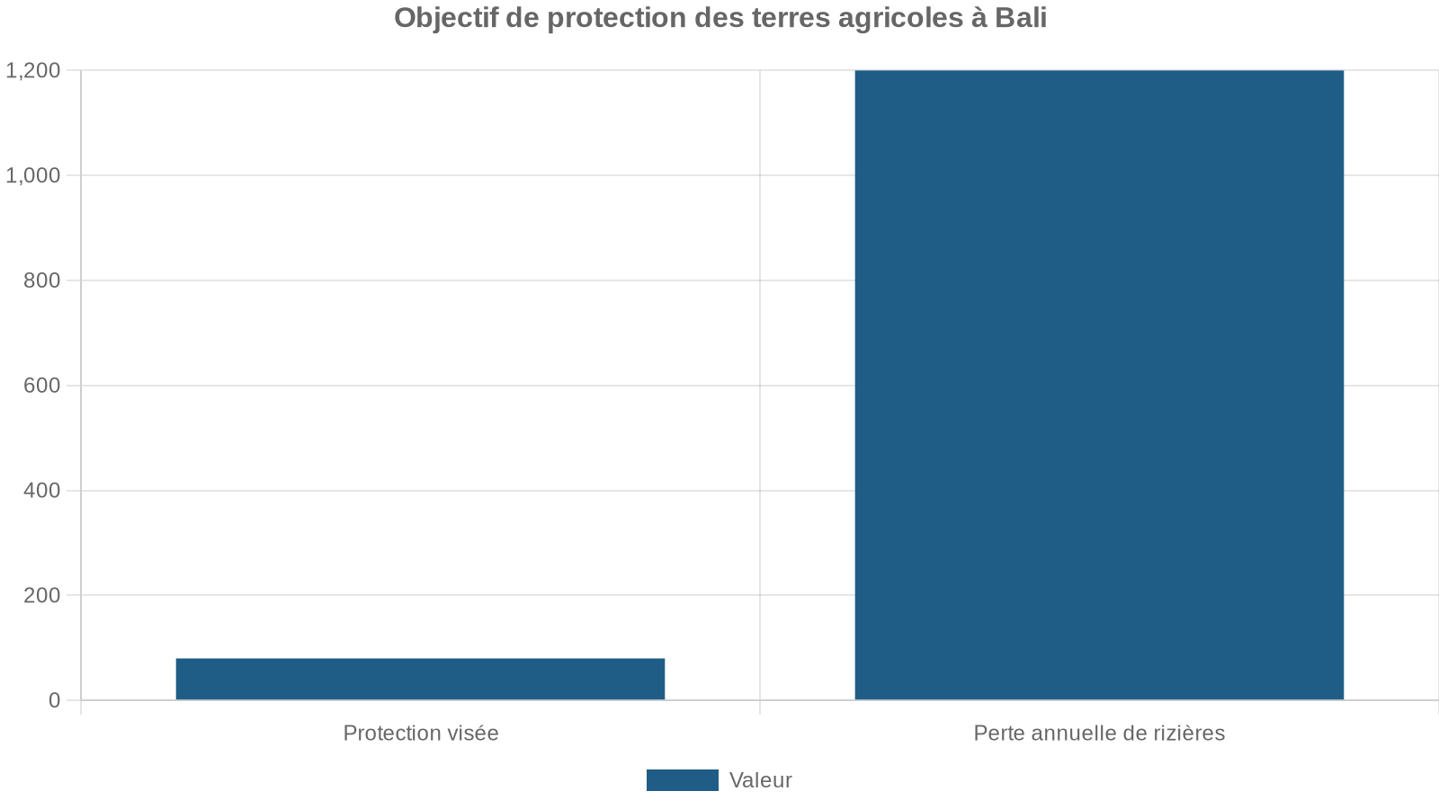 Objectif de protection des terres agricoles à Bali