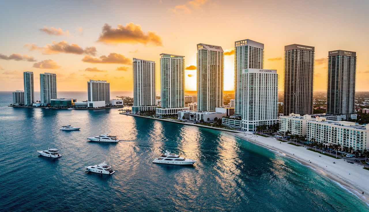 Skyline de luxe de Miami