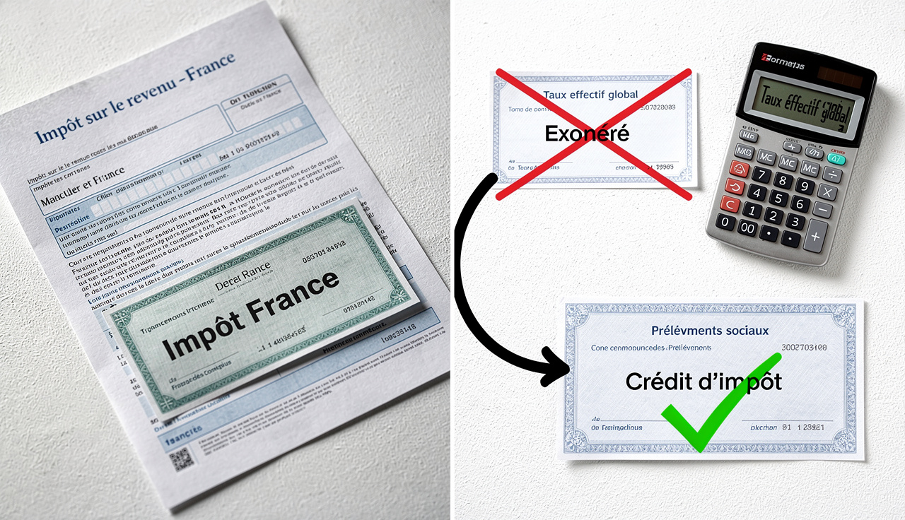 Double imposition loyers France-résidence