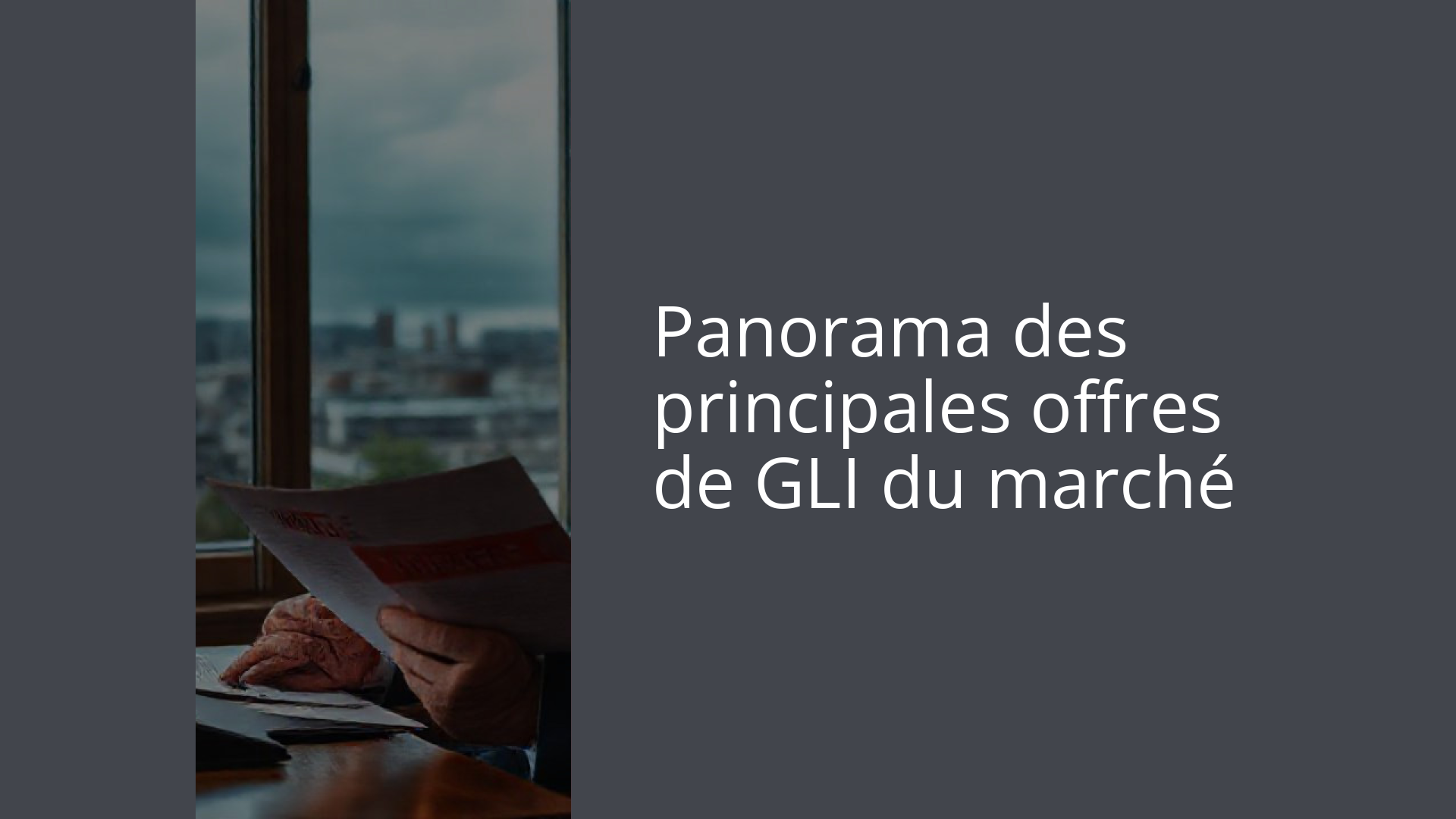 Panorama des principales offres de GLI du marché