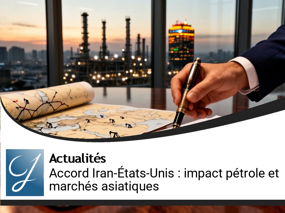 Accord historique Iran-États-Unis : Impact sur le pétrole et les marchés asiatiques