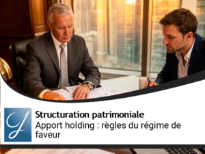 Apport à une holding : les règles du régime de faveur