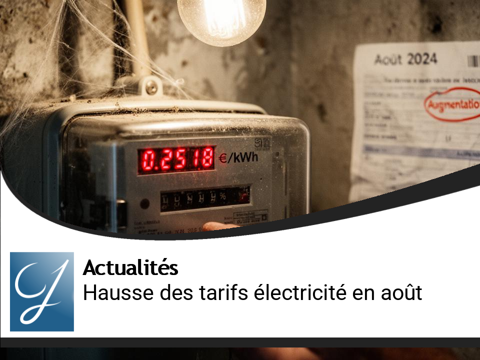 Augmentation des tarifs réglementés de l&rsquo;électricité prévue en août