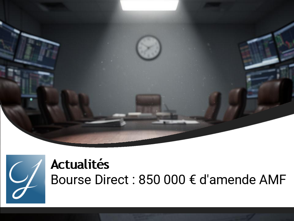Bourse Direct sanctionnée par l’AMF à hauteur de 850 000 euros