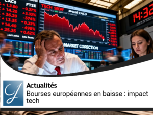 Bourses européennes en baisse : impact du recul technologique