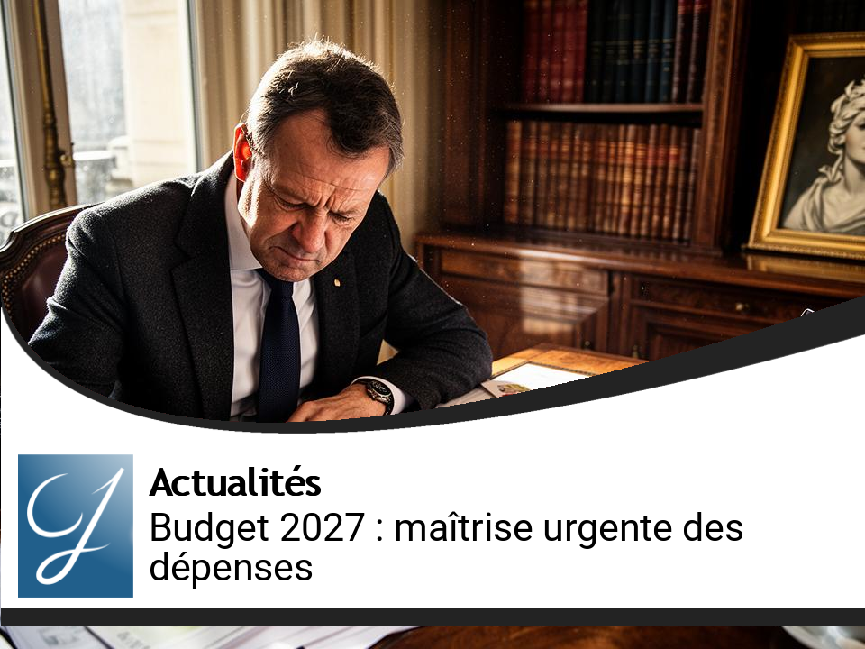 Budget 2027 : Urgence pour le gouvernement de maîtriser les dépenses