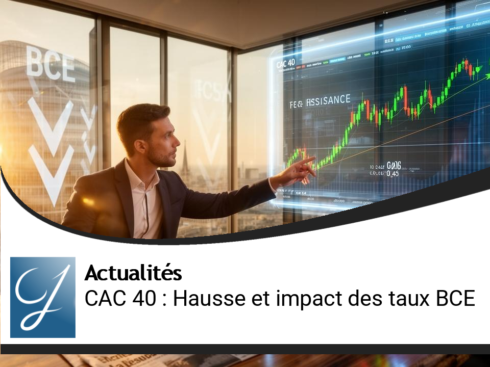 CAC 40 : Analyse de la hausse et impact des taux de la BCE