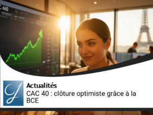 CAC 40 : Une Clôture Optimiste Grâce aux Décisions de la BCE